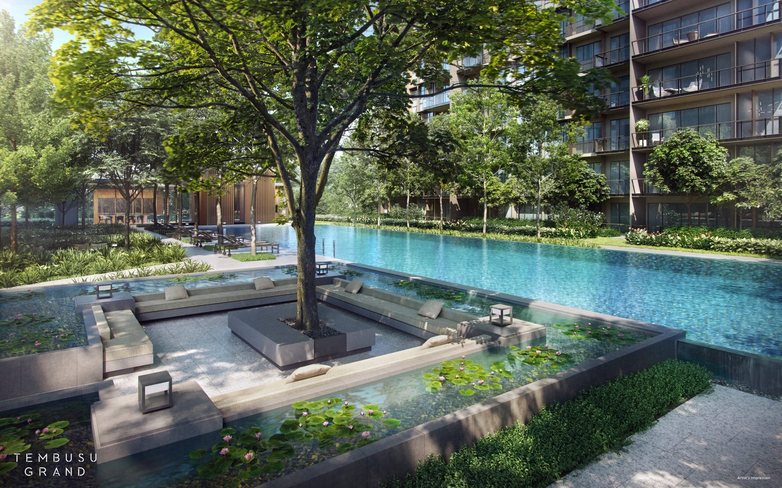 Tembusu Grand Water Lily Courtyard