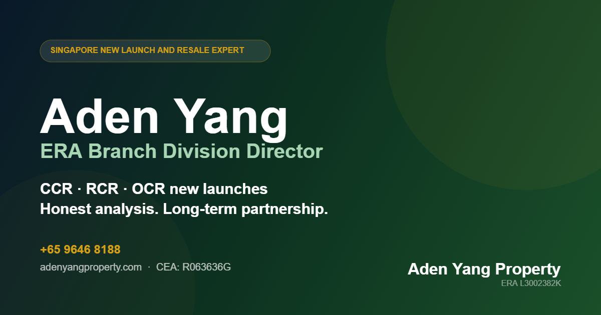 Aden Yang ERA Singapore property agent