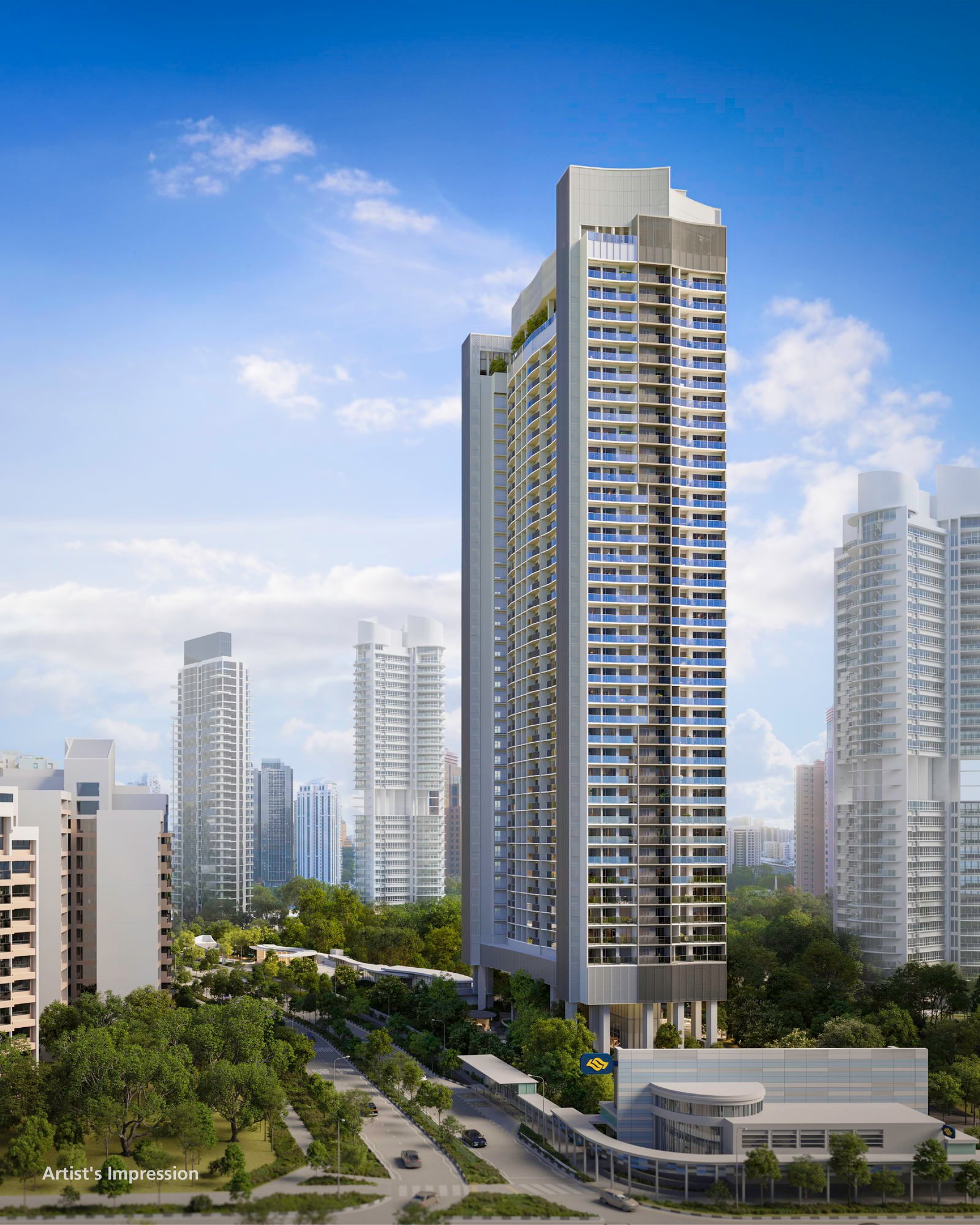 River Green D9 CCR Great World MRT facade hero