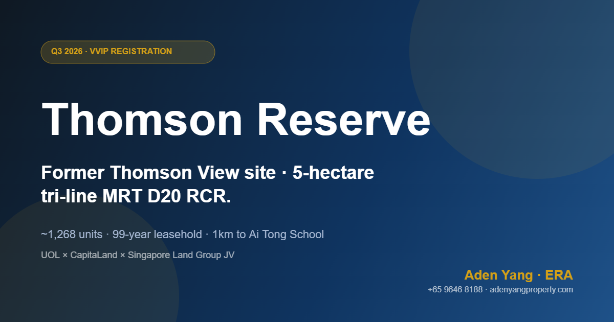 Thomson Reserve — former Thomson View 5ha RCR tri-line MRT
